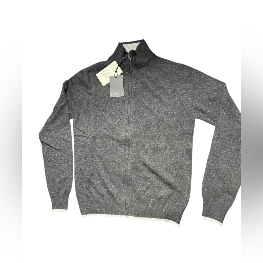 MAGLIFICIO BARTOLINI men’s 1/4 zip Cashmere blend Made in Italy sweater M NWT